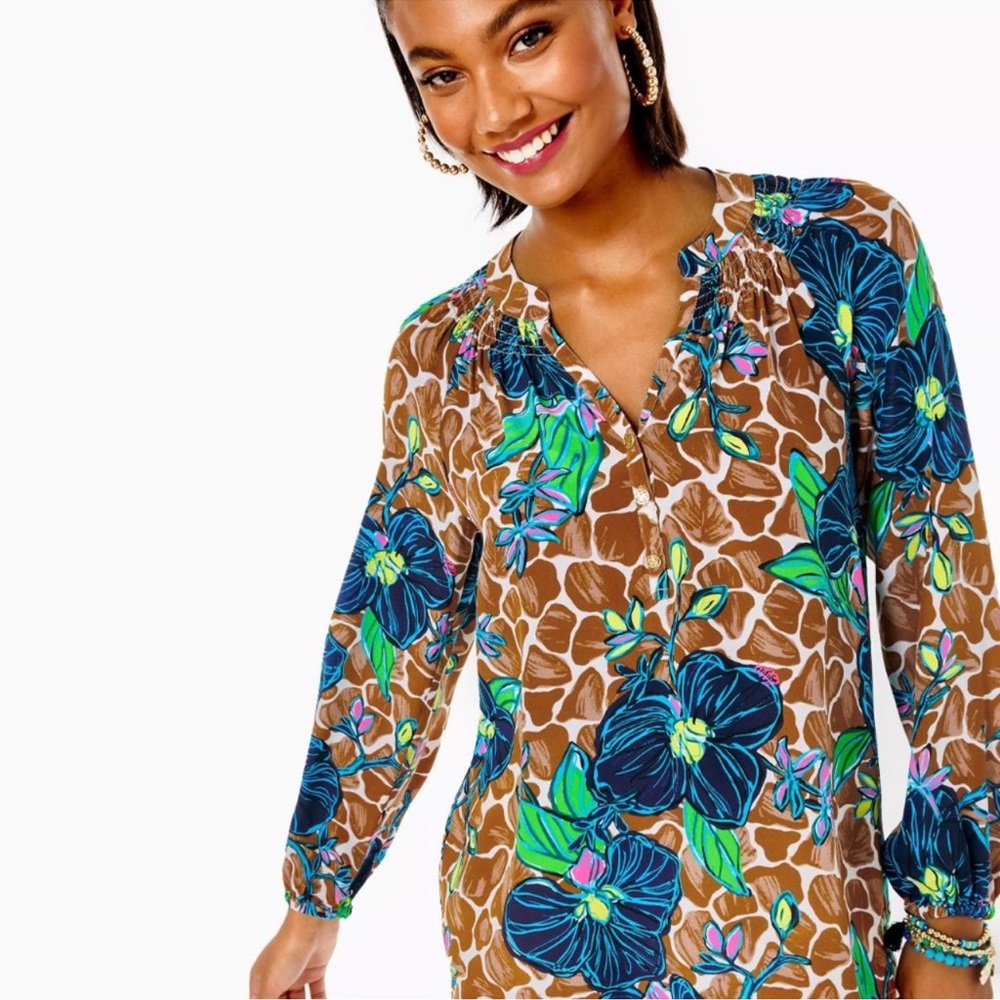 Lilly Pulitzer Elsa Toffee Blooms of Paradise